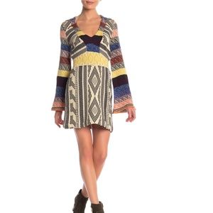 NWT Free People | Patchwork Sweater Dress